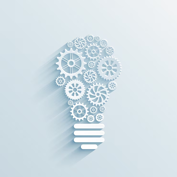 vector-paper-light-bulb-with-gears-cogs-business-interaction-concept_1284-42534